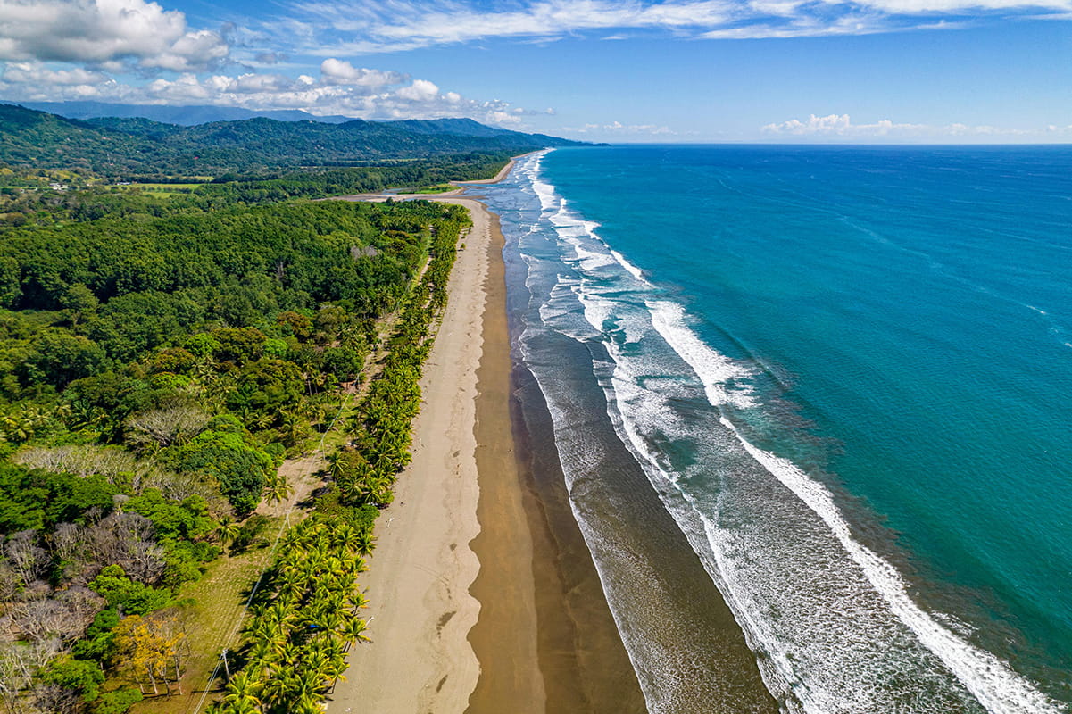 Beautiful tropical beach in Costa Rica