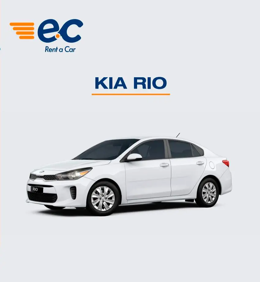 Kia Rio sedan rental Costa Rica — EC Rent a Car